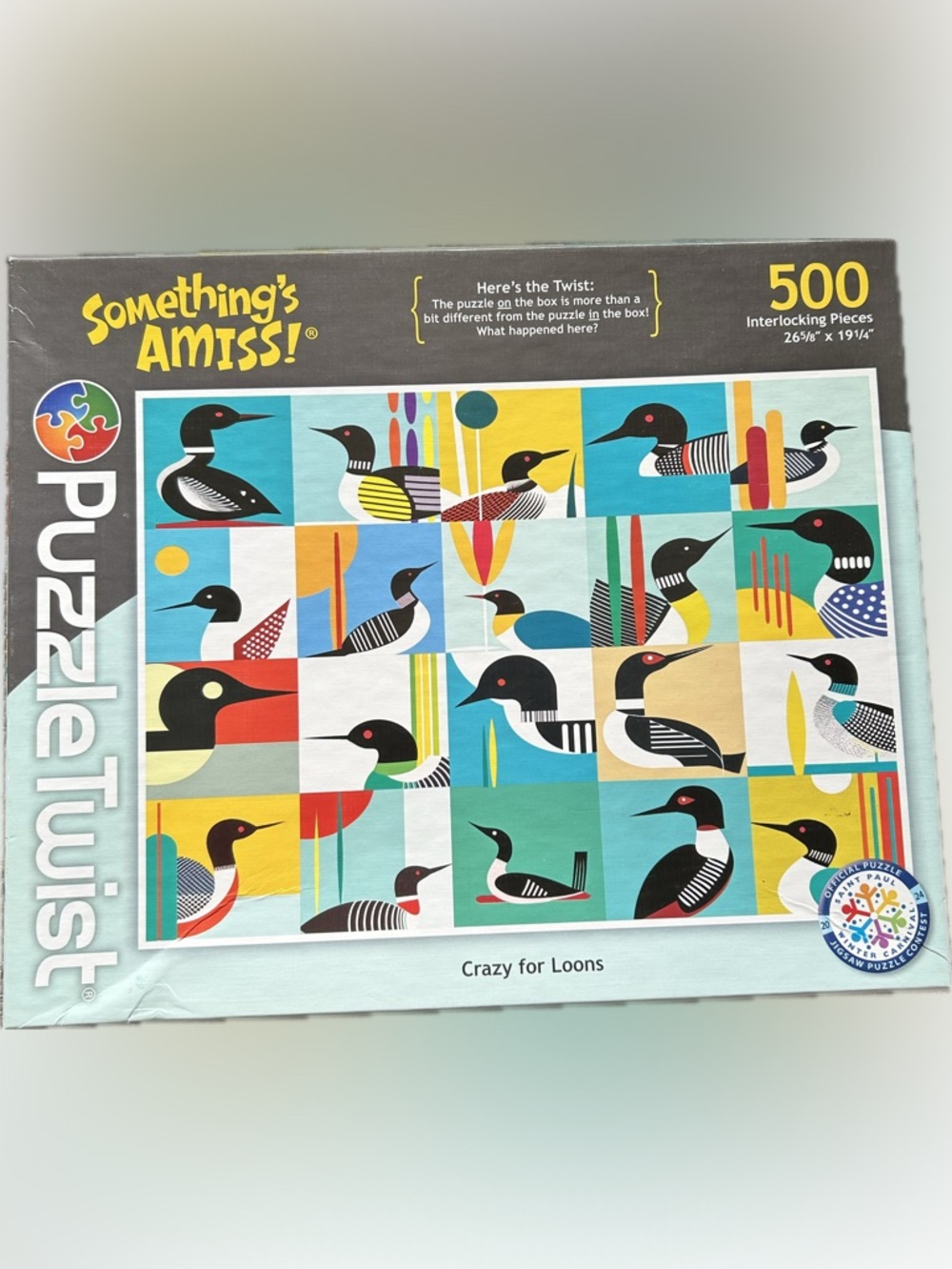 Crazy for Loons 500-Piece Jigsaw Puzzle - Multicolor